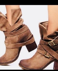 New!Jeffrey campbell ibiza suede/ leather boots